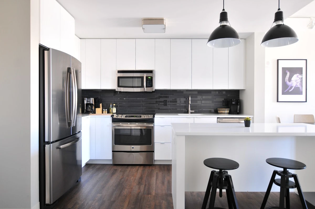 Open-plan living space created by a new structural opening
