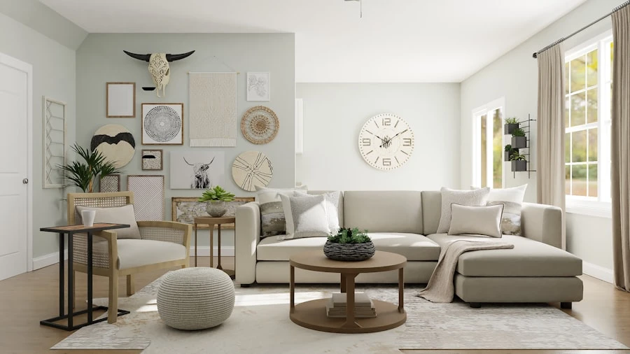 Light-filled loft interior with modern finishes